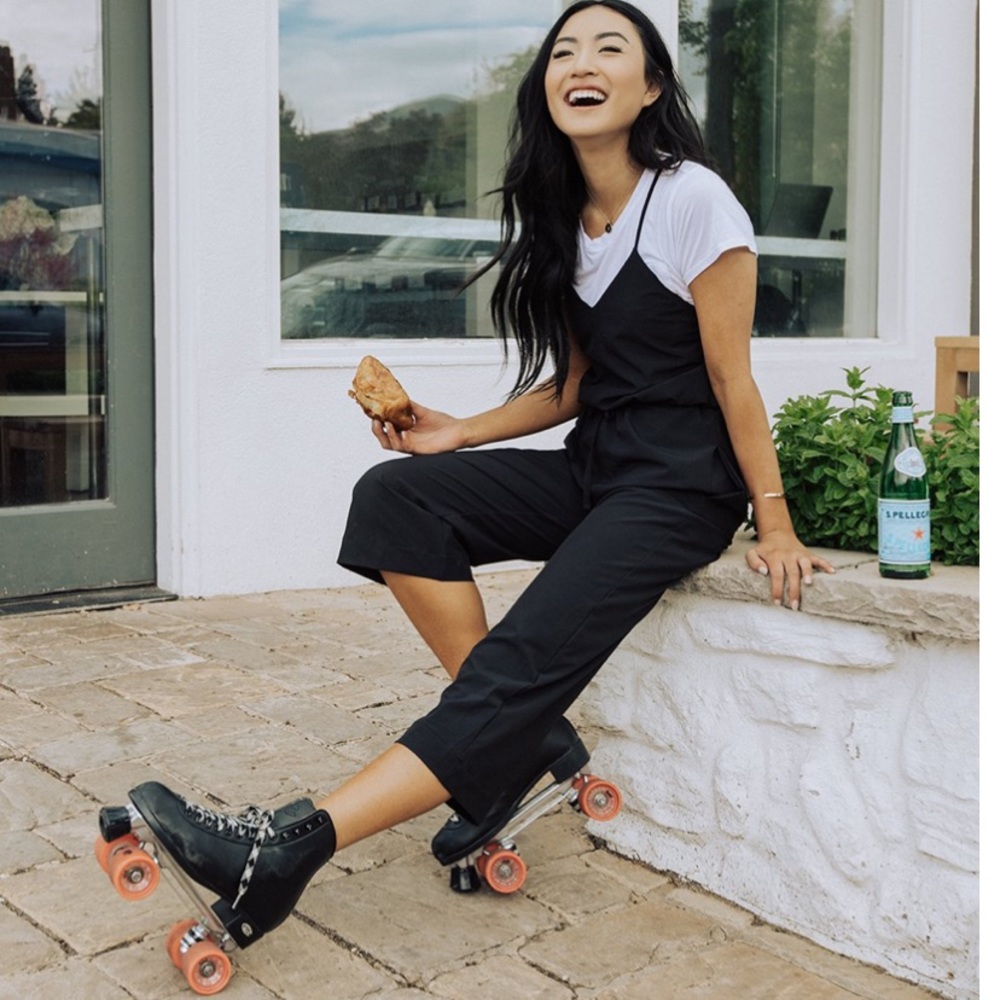 Albion Fit Black Sadie Tank Jumpsuit